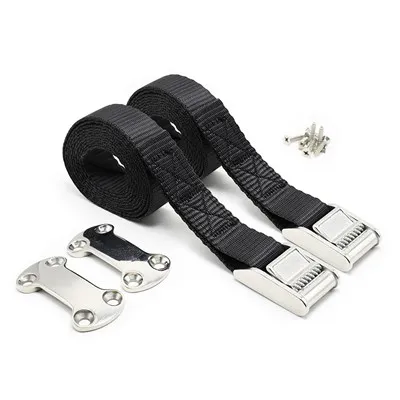 Kamspänne Rostfritt stål Kylare Tie Down Strap Kit för båt lastbil